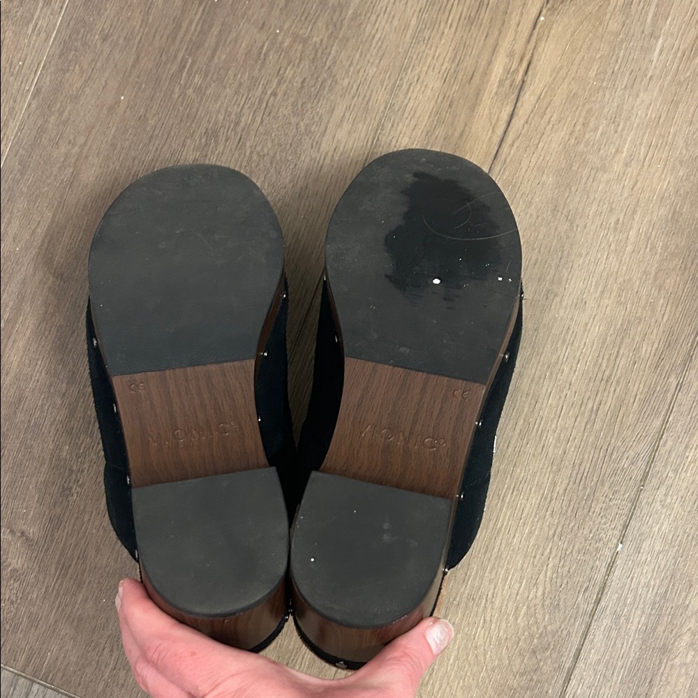 Vionic Black Suede Mules - Picture 10 of 12